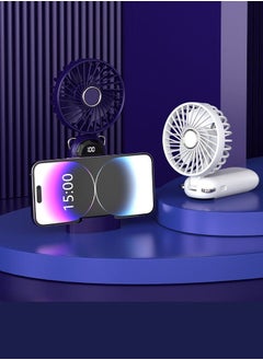 DAI HEART New Model Student Portable Usb Hanging Neck Charging Folding Handheld Digital Display Multi-Function Desktop Outdoor Household Fan（5000mAh）  - Image 4