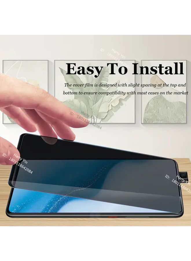 2 Pack Privacy Screen Protector Compatible With Redmi K20 Pro Anti Spy Tempered Glass 9H Hardness Black Frame Fingerprint Resistant - Image 4