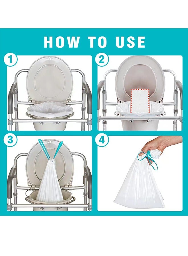 ct Drawstring Toilet Bag - Portable Or Camping Toilet Bag - Thickened Disposable Garbage Bag For Adults, Elderly, Pregnant Women And Babies, Cleaning Supplies  - Image 5