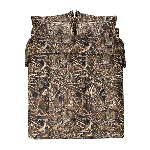 VISI-ONE Realtree Max-5 Camo Twin 2 Piece Comforter Set – All-Season Lightweight Microfiber Bedding, Farmhouse Décor, Rustic Unisex Style for Mancave, Cabin, Lodge, RV, Camping, and Outdoor Adventure - Image 1