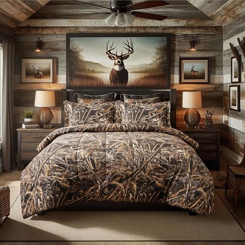 VISI-ONE Realtree Max-5 Camo Twin 2 Piece Comforter Set – All-Season Lightweight Microfiber Bedding, Farmhouse Décor, Rustic Unisex Style for Mancave, Cabin, Lodge, RV, Camping, and Outdoor Adventure - Image 2