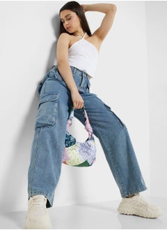 Ginger Multi-Pocket Straight Leg Cargo Jeans  - Image 1