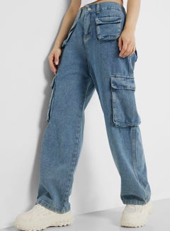 Ginger Multi-Pocket Straight Leg Cargo Jeans  - Image 3