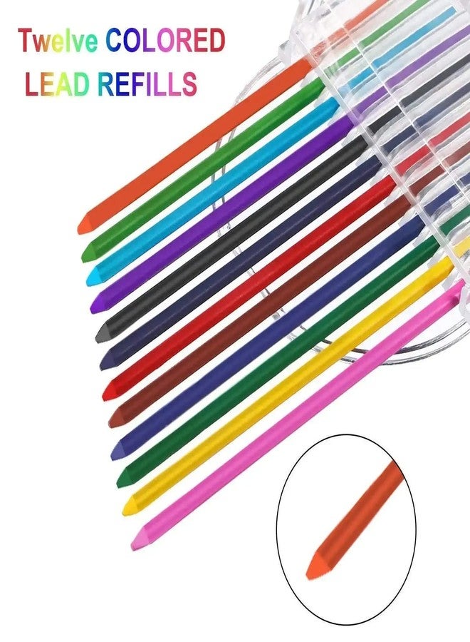 KRAFTMASTERS�Set 1 of Mechanical Lead Pencil, 12 Black Leads And 12 Color Leads - Image 2
