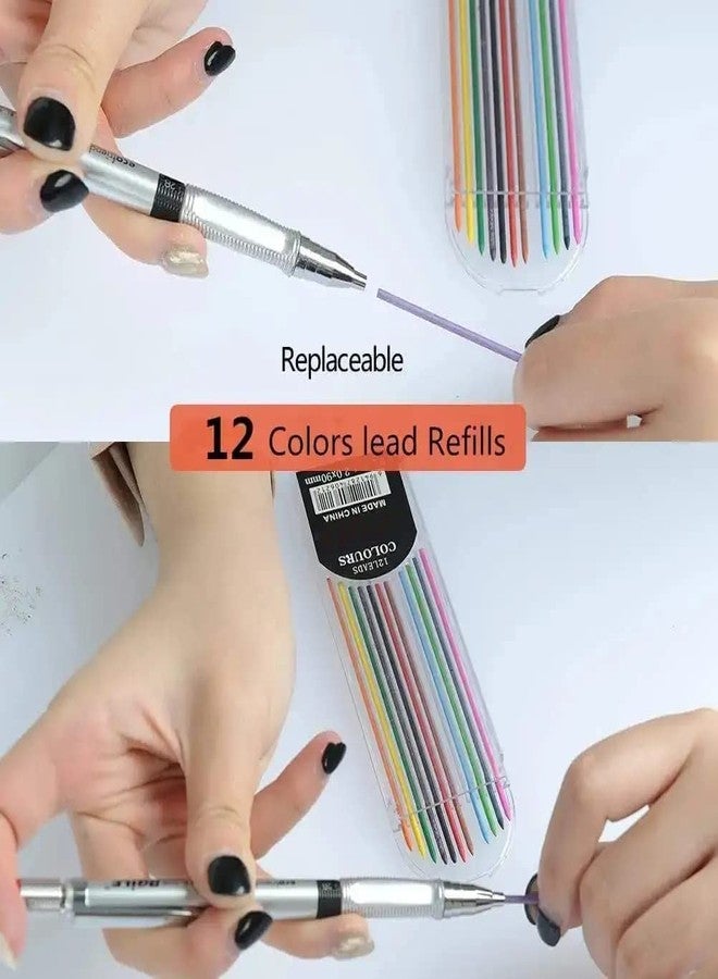 KRAFTMASTERS�Set 1 of Mechanical Lead Pencil, 12 Black Leads And 12 Color Leads - Image 3