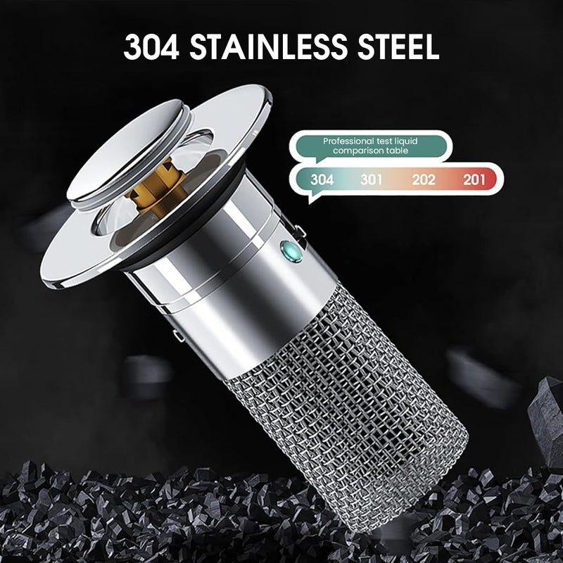 HASTHIP® Bathroom Sink Stopper Hair Catcher, Pop Up Sink Drain Filter with Removable Stainless Steel Filter Basket Hair Catcher for 30-40mm Diameter Bathroom Sink Drain Strainer - Image 4