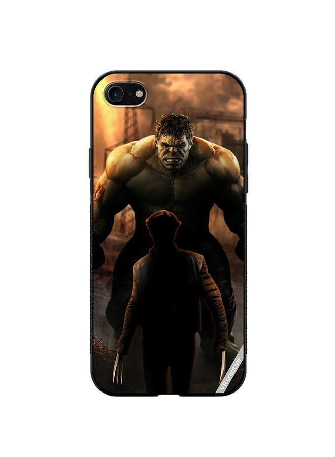 VR CREATIVE Protective Case Cover For Apple iPhone SE (2022) Hulk Vs Xman Design Multicolour - Image 1