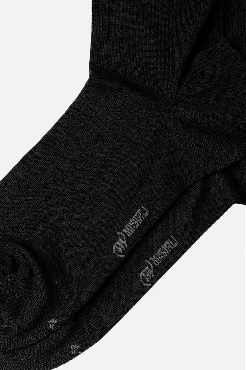 Mısırlı Çorap Egyptian Men's Lambswool Wool Single Black Socks M-63000-SI