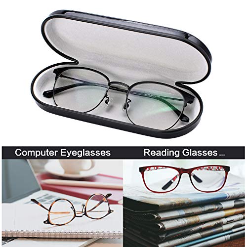 Vemiss Hard Shell Eyeglass Cases, Lightweight Portable Glasses Case for Women Men (A-red) - Image 2