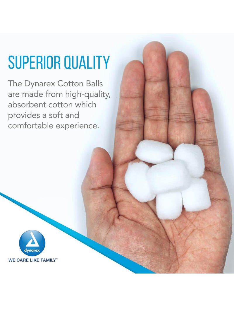 Dynarex Dynarex 3169 Cotton Ball, Non-Sterile and Large Sized, Latex-Free, Pack of 1000  - Image 2