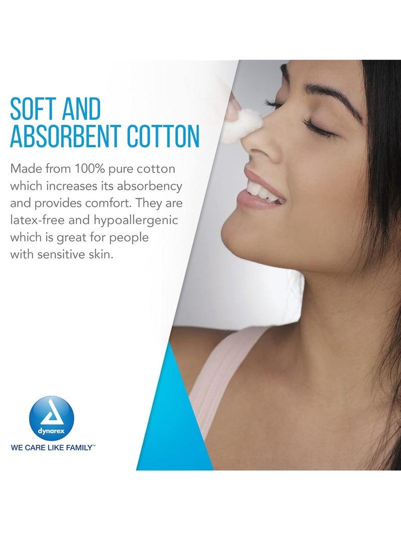 Dynarex Dynarex 3169 Cotton Ball, Non-Sterile and Large Sized, Latex-Free, Pack of 1000  - Image 4