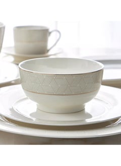 Home Center Noura 32-Piece Bone China Dinner Set - Serves 6  - Image 3