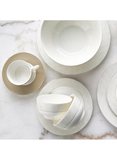 Home Center Noura 32-Piece Bone China Dinner Set - Serves 6  - Image 4