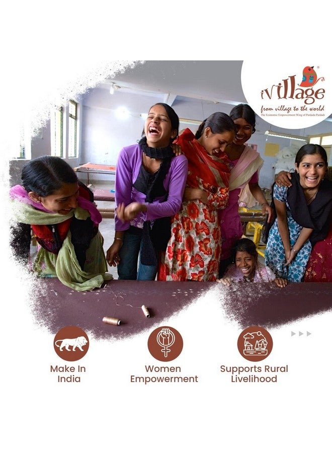 IVILLAGE أغطية/حقائب أحذية من قماش القطن 100% القابل لإعادة الاستخدام والغسل من IVILLAGE مع إغلاق بسحب الحبل | مجموعة دوديلي المصنوعة يدويًا | مثالية للسفر، المنزل والتخزين | عبوة من 6 | أبيض فاتح | للإناث - Image 5