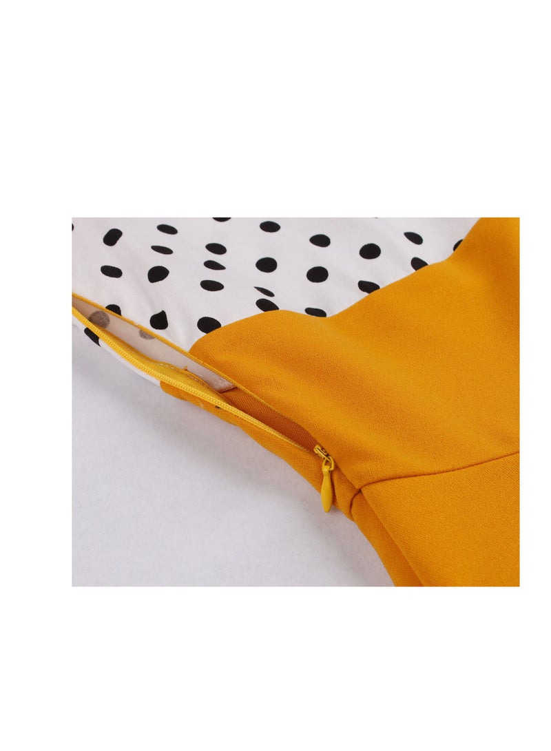 Loquat Polka Dot Elegant Dress  - Image 4