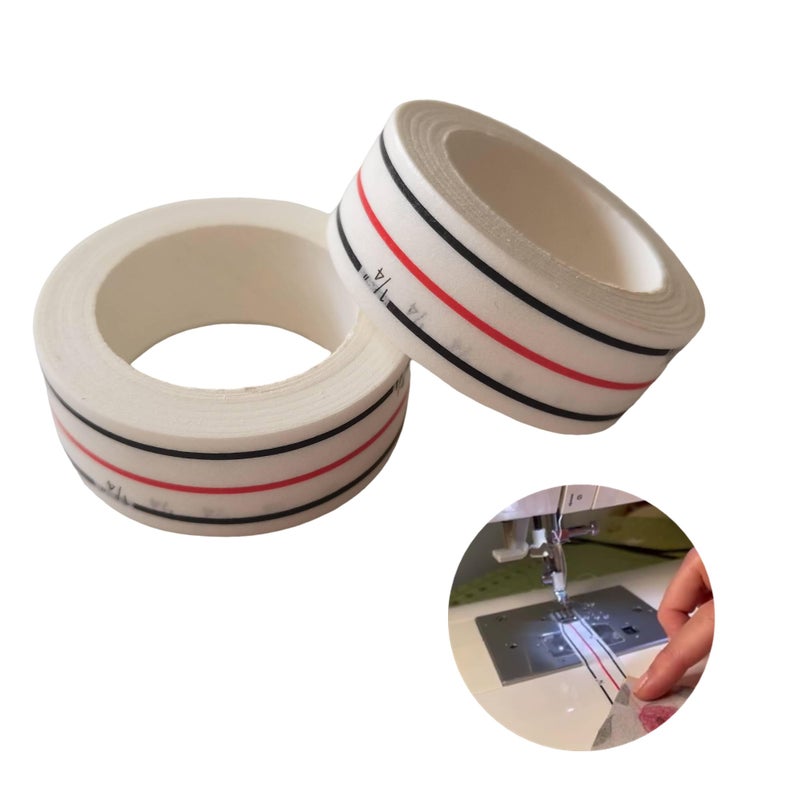 HONEYSEW 14 Seam Diagonal Seam Tapes 10Yard Each Roll Sewing Basting Tape for Stitching Straight Diagonal Seams Instruction Tool Seamingly Accurate Seam Guide for Sewing Machines 6 - Image 3