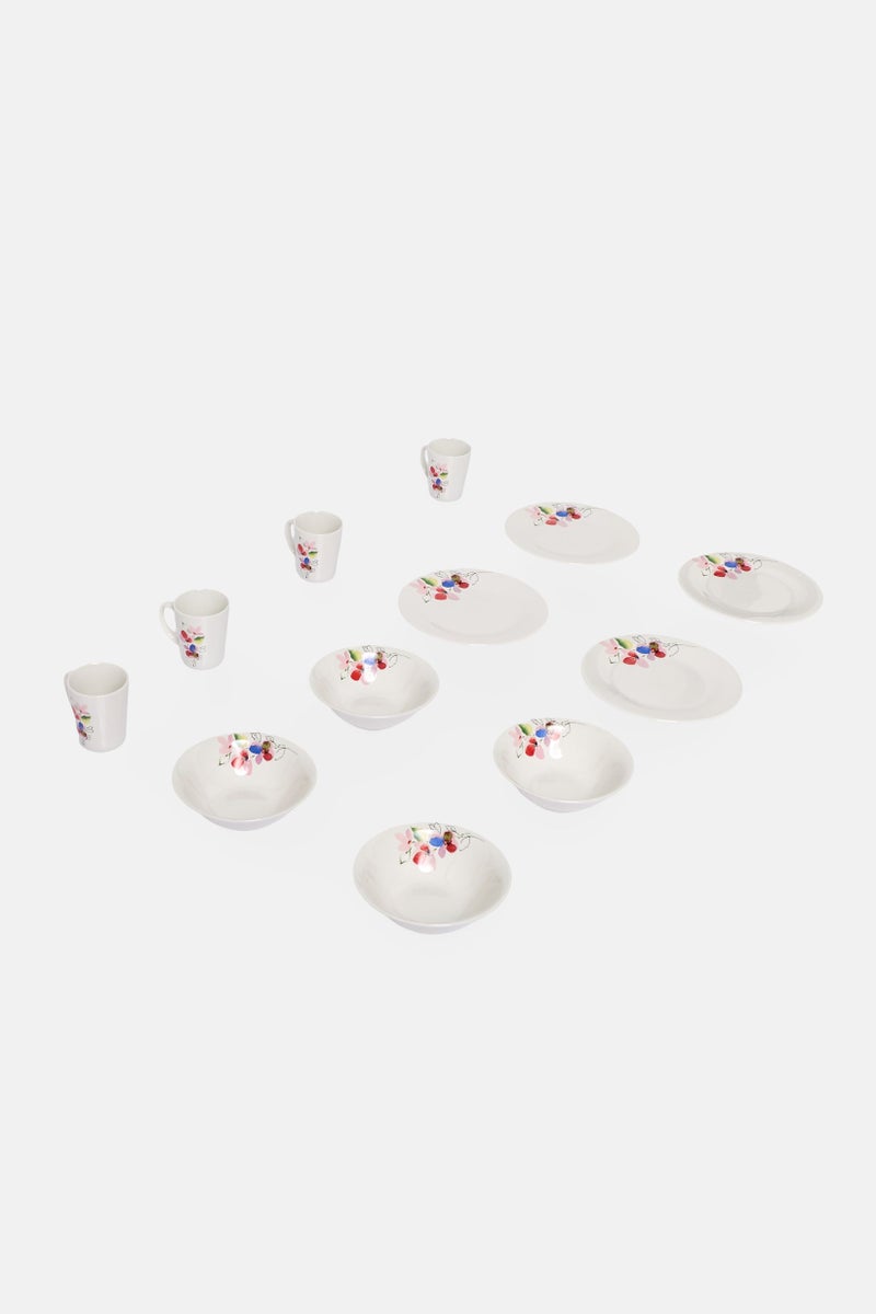 Gibson Home 12 Pieces  Floral Pattern Ceramic Dinnerware Set, Multicolor - Image 5