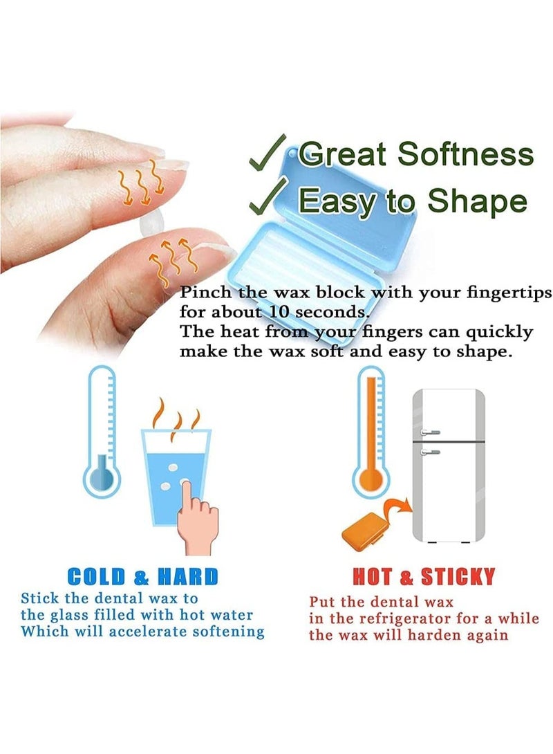 3-Pack Dental Wax for Braces: Fruit-Flavored Orthodontic Wax, Teeth & Mucosa Protection Wax (Oral Shield Wax) - Image 3