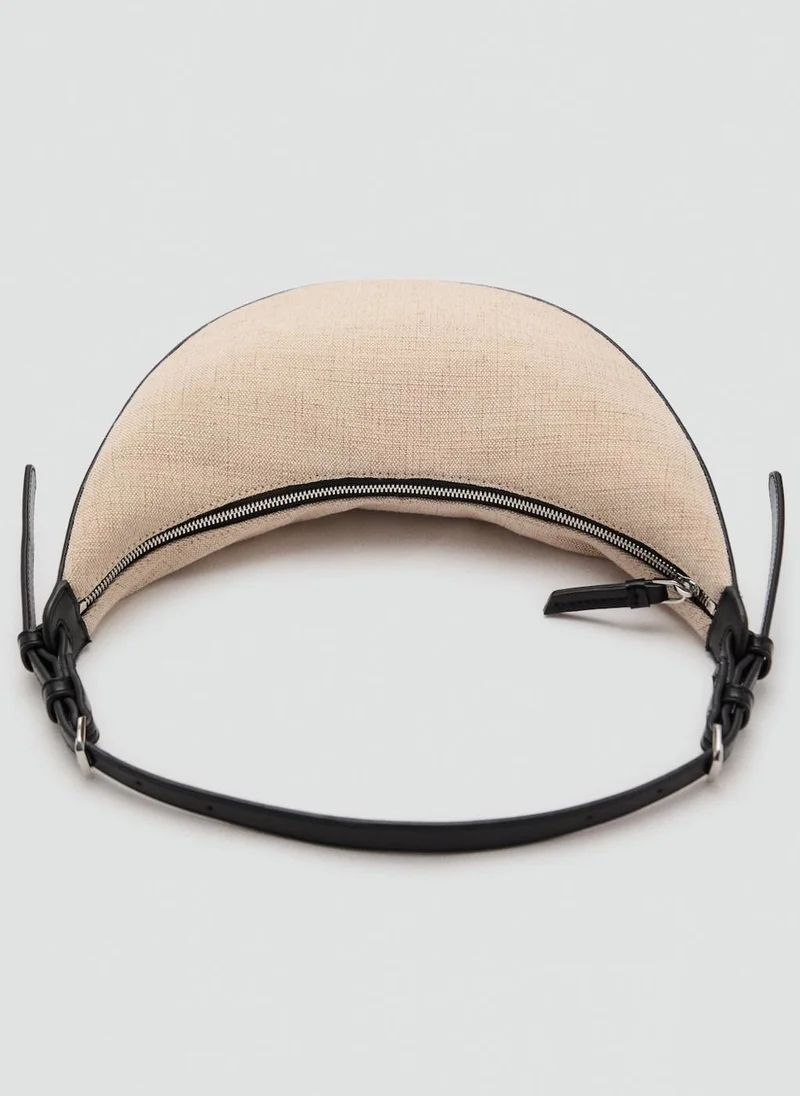 MANGO Shopper-Style Shoulder Bag
