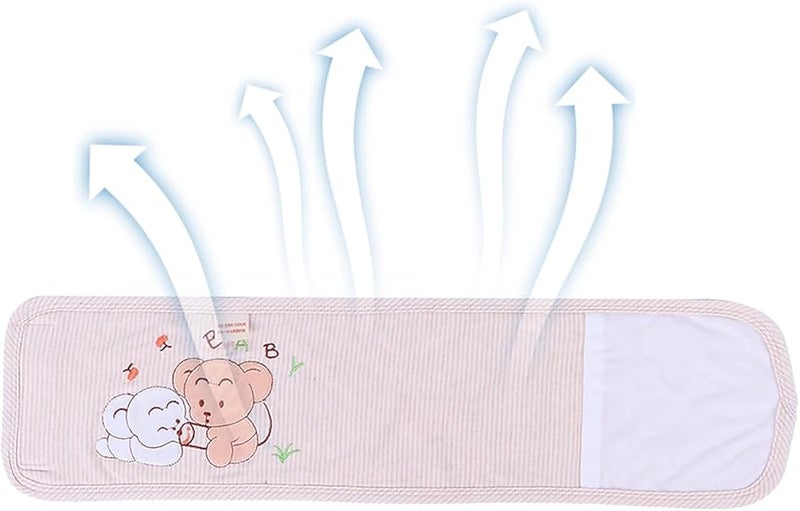 Adjustable Newborn Navel Belt Thickened Cotton Infant Abdomen Waist Support Band Warm Cover Size L - Image 4