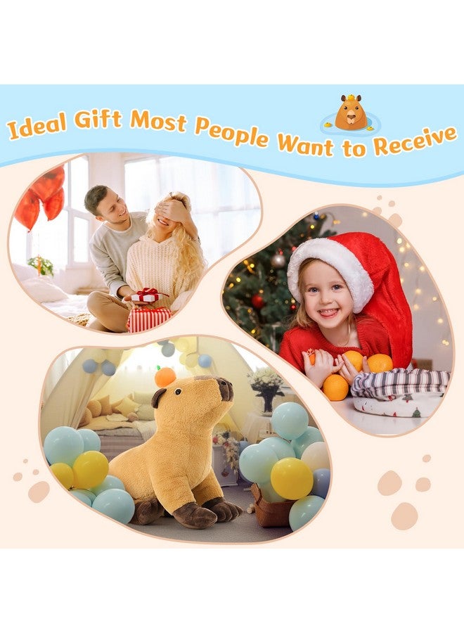 MaoGoLan MaoGoLan Big Capybara Plush Toy, 24” Lifelike Large Capybara Stuffed Animal, Realistic Giant Stuffed Capybara Soft Body Hugging Pillow for Boy Girl, Best Gift for Special Day  - Image 4
