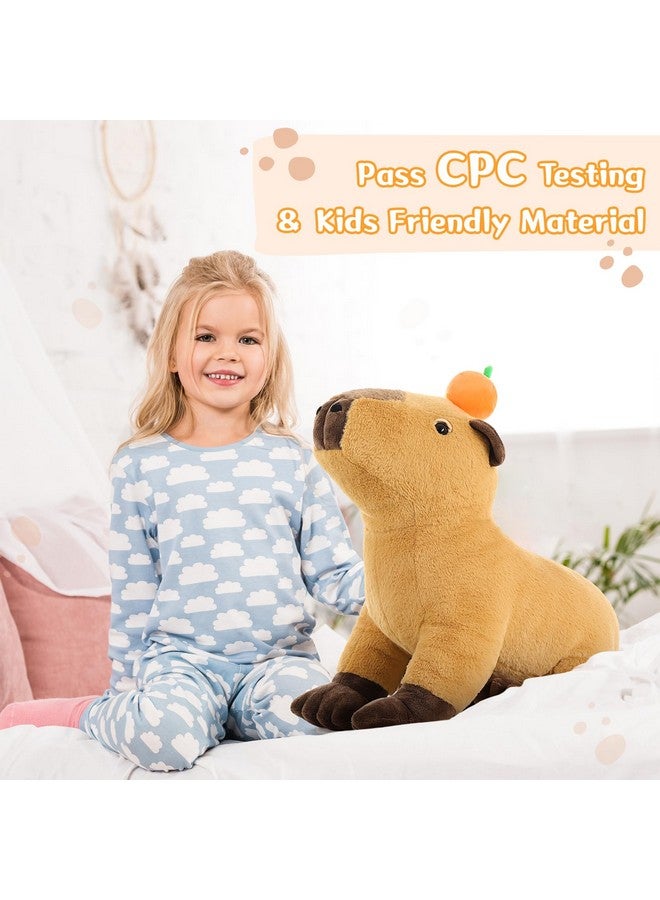 MaoGoLan MaoGoLan Big Capybara Plush Toy, 24” Lifelike Large Capybara Stuffed Animal, Realistic Giant Stuffed Capybara Soft Body Hugging Pillow for Boy Girl, Best Gift for Special Day  - Image 5