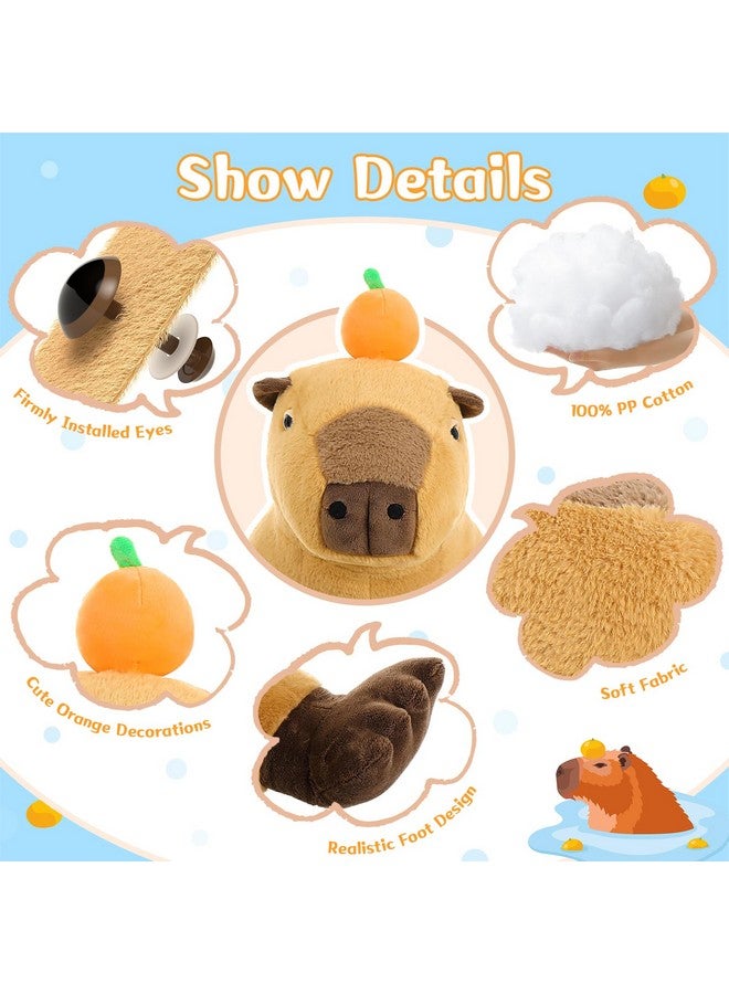 MaoGoLan MaoGoLan Big Capybara Plush Toy, 24” Lifelike Large Capybara Stuffed Animal, Realistic Giant Stuffed Capybara Soft Body Hugging Pillow for Boy Girl, Best Gift for Special Day  - Image 3