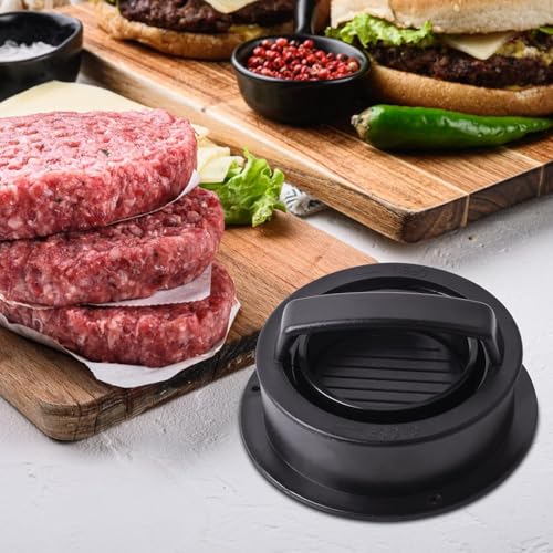 Ad Fresh A.D.FRESH Hamburger Press Patty Maker, 3 in 1 Non-Stick Burger Press Patty Maker, Hamburger Patty Maker, Burger Patty Maker, Patty Press for Stuffed Burgers, Sliders, Beef Burger, Black - Image 5
