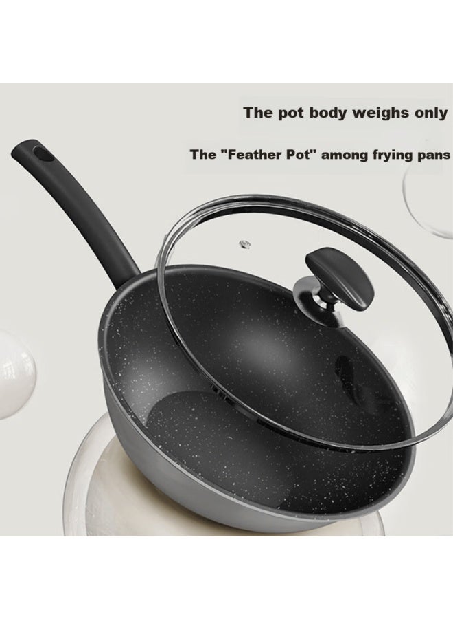 Bear Non-stick Multifunctional 28cm Home Cooking Frying Pan Oil-free Egg Frying Pan - Image 2