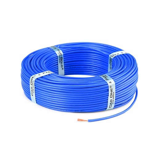 CabONE Lite 1.5 Sq mm Electrical Wire - 90m Blue Single Core CCA Copper Wire | Fire Retardant PVC Insulation for Domestic Wiring Blue - Image 3