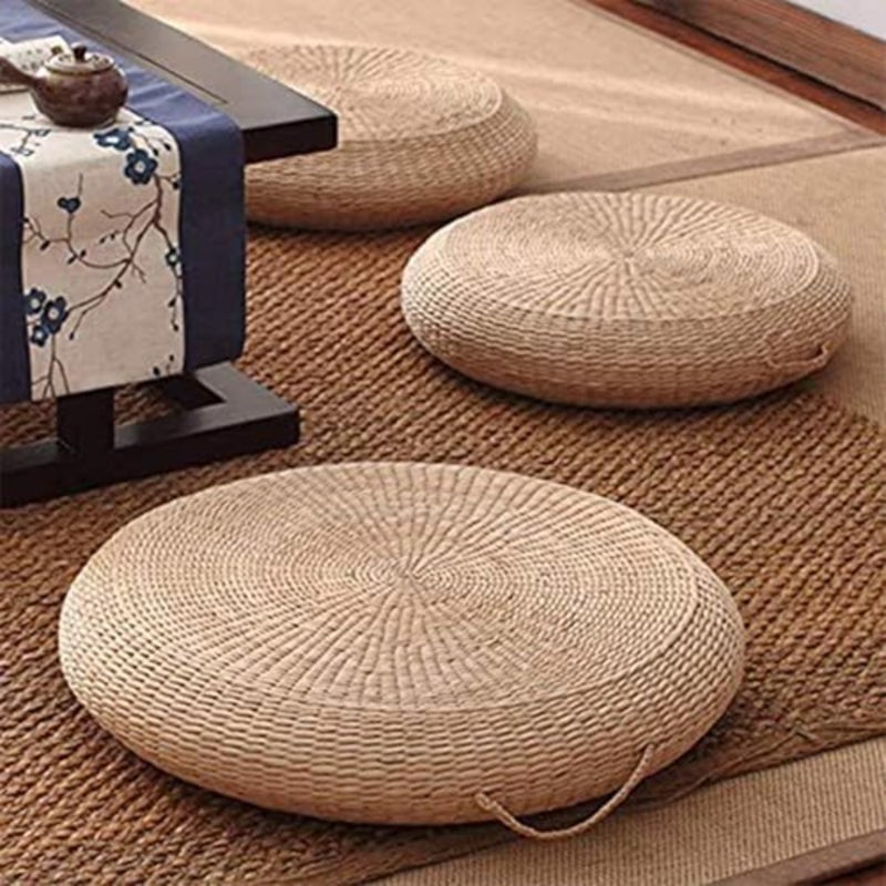 Floor Cushion, 50x10cm Round Floor Seating Set for Use - Image 1