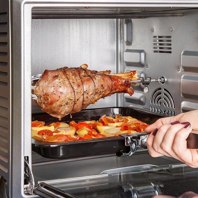 Toddmomy Stainless Steel Rotisserie Forks for Air Fryer Bbq Kitchen Grill Forks 9.84 Inch Universal Roast Chicken and Meat Forks for Outdoor Cooking - Image 3