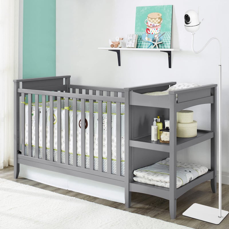 iTODOS 68.8" Adjustable Height Baby Monitor Floor Stand Holder for HelloBaby HB6550/HB65/HB6558/HB66/HB248,Nanit Pro Smart Baby Monitor & Flex Stand,ANMEATE SM935E/SM650,Bonoch Baby Camera - Image 2