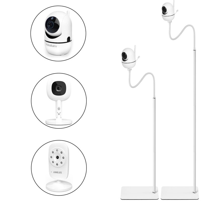 iTODOS 68.8" Adjustable Height Baby Monitor Floor Stand Holder for HelloBaby HB6550/HB65/HB6558/HB66/HB248,Nanit Pro Smart Baby Monitor & Flex Stand,ANMEATE SM935E/SM650,Bonoch Baby Camera - Image 1