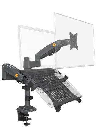 Dual Laptop Monitor Arm for 17-27 Inch 10-17 Inch Screens, Computer Load Capacity 2-9kg, 2 Monitors with 2 Steps, 2 in 1 Dual Display Arm, Gas Spring Mounting Ring and VESA Mounting Clamp 75x75/100x100 - pzsku/Z272FFF45878BE6308581Z/45/_/1737287847/b8758bf4-c217-4177-8159-cafc8165bcaa