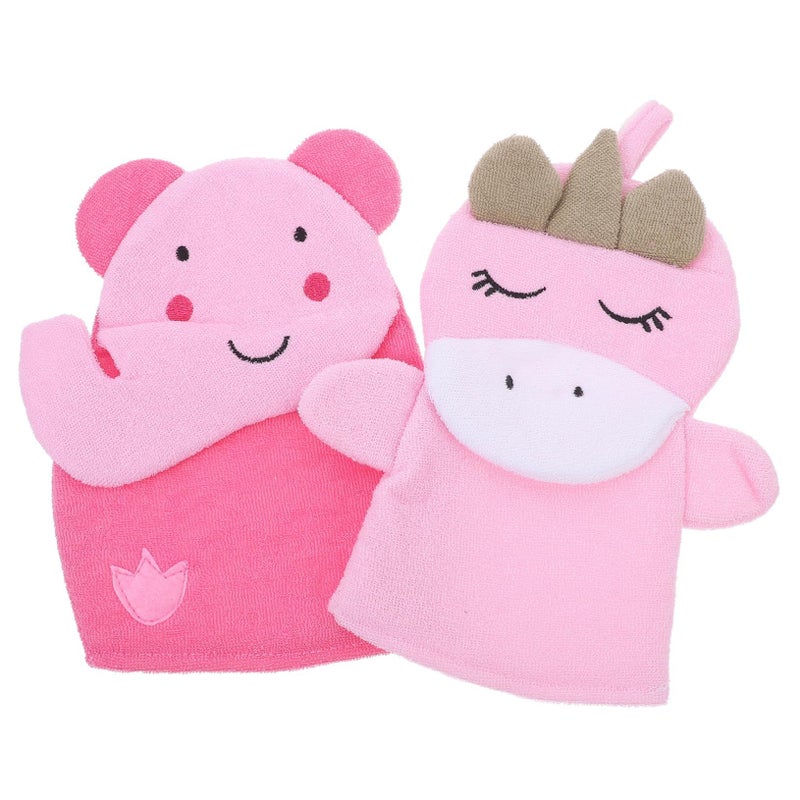 Exfoliating Bath Gloves 2 Pack Body Scrubber Foot Dead Skin Remover - Image 2
