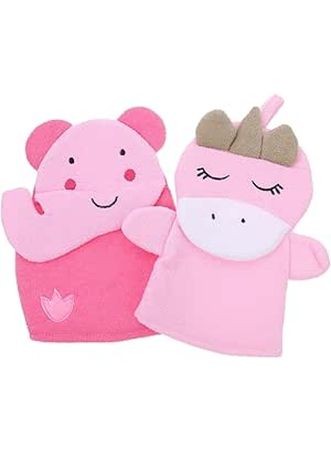 Exfoliating Bath Gloves 2 Pack Body Scrubber Foot Dead Skin Remover - Image 1