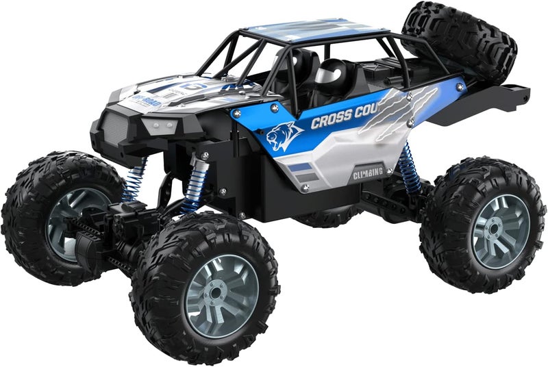 DEERC Large 1:8 Scale Monster Truck for Adults and Boys, Upgraded Remote Control Car with Realistic Sound, 4WD All Terrain RC Toy with 2 Batteries for 80 Minutes Play - Image 4