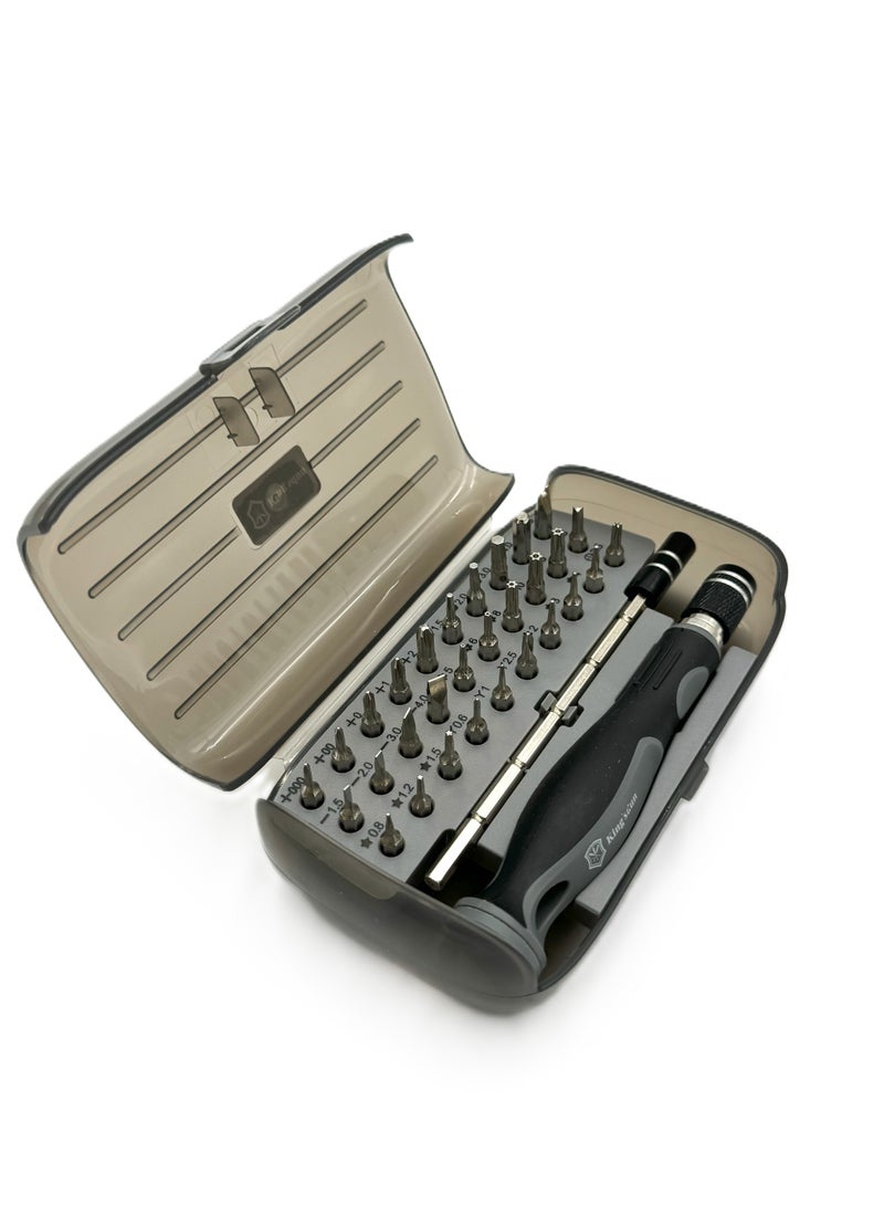 Screw Driver Set Stainless Steel with Multiple Faces Magnetic Hold Extendable Screw Driver Set  - Image 1