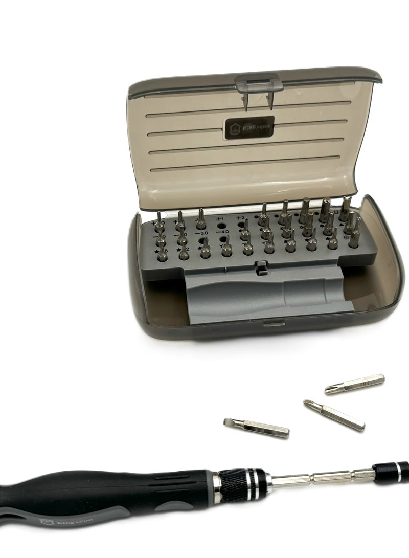 Screw Driver Set Stainless Steel with Multiple Faces Magnetic Hold Extendable Screw Driver Set  - Image 5