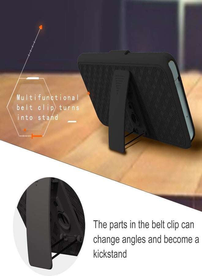 Ailiber for Samsung Galaxy A14 5G Case, Galaxy A14 5G Phone Case Holster with Screen Protector, Swivel Belt Clip, Kickstand Holder, Slim Shockproof Shell Full Body Phone Cover for Samsung A14-Black - Image 4