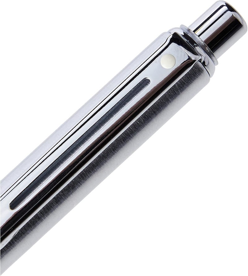 SHEAFFER قلم شيفر سينتينل القابل لإعادة التعبئة ببرميل من الراتنج الأسود وغطاء من الكروم المصقول - Image 3