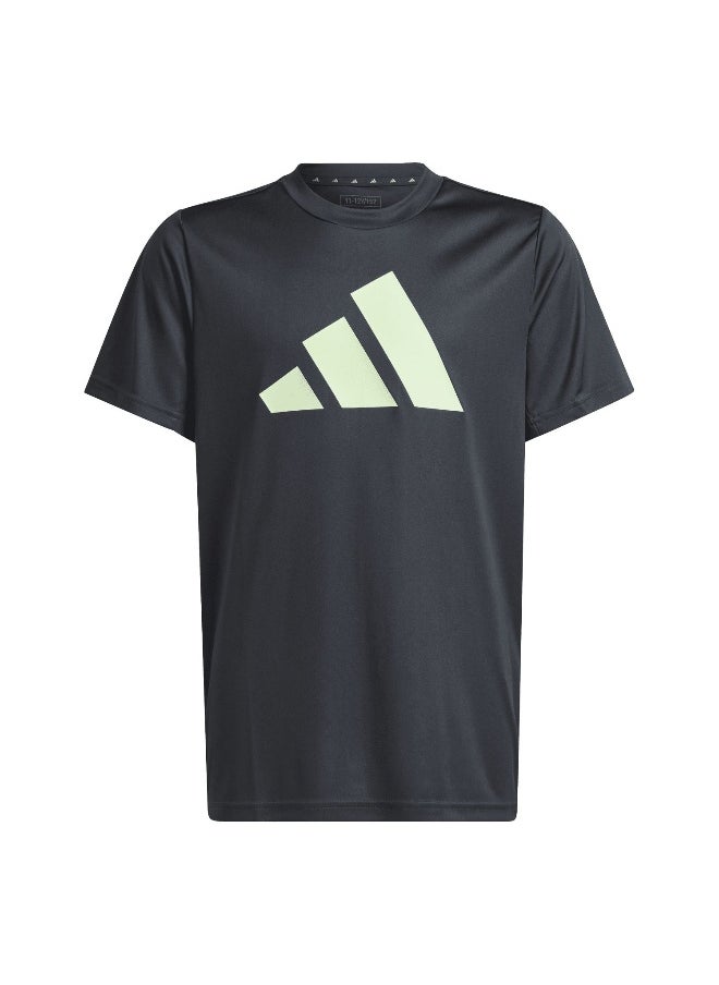Adidas adidas U Tr-Es Logo T Grey Training T-Shirts 5-6Y  - Image 1