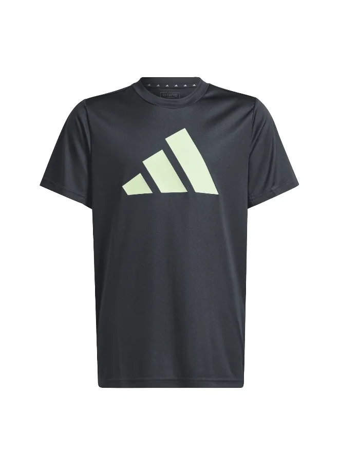 Adidas adidas U Tr-Es Logo T Grey Training T-Shirts 5-6Y