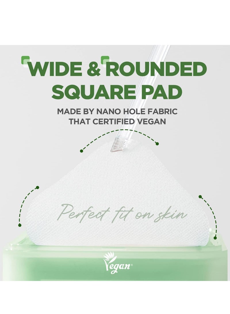 Mediheal Teatree Trouble Pad | Square Cotton Facial Toner Pads With Tea Tree & Lactobacillus | Soothing Pads To Calm Sensitive & Acne Prone Skin-| Vegan Face Gauze Pads | 100 Pads - Image 4