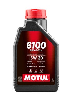 MOTUL 6100 SAVE-lite I 5W30 SYNTHETIC ENGINE OIL (12 X 1 Liter Carton) Imported from Europe  - Image 2