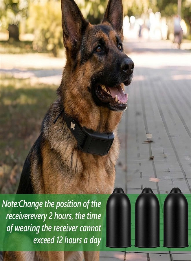 KFHENSOMR 30 Pcs Dog Shock Collar Rubber Tips, Anti Bark Collars Caps Training Collar Replacement Silicone Covers Column Conductive Rubber Prong Sleeve Extra Contact Points for Puppy Dogs - Image 4