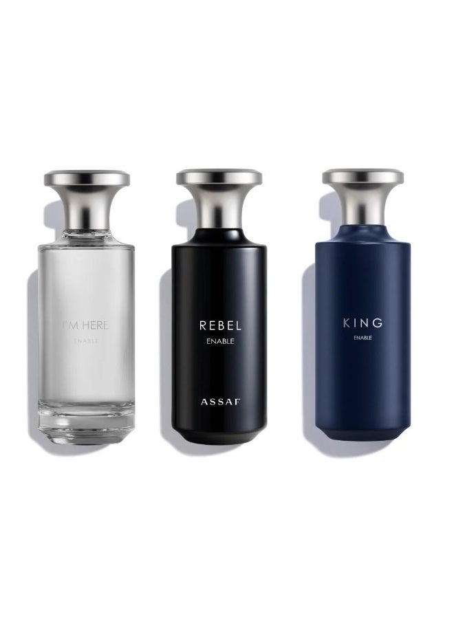 REBEL EDP 150 ML + IM HERE EDP  150 ML + KING EDP 150 ML