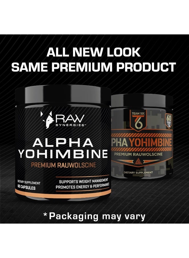 Team Six Supplements Alpha Yohimbine Vegan Capsules - Image 2