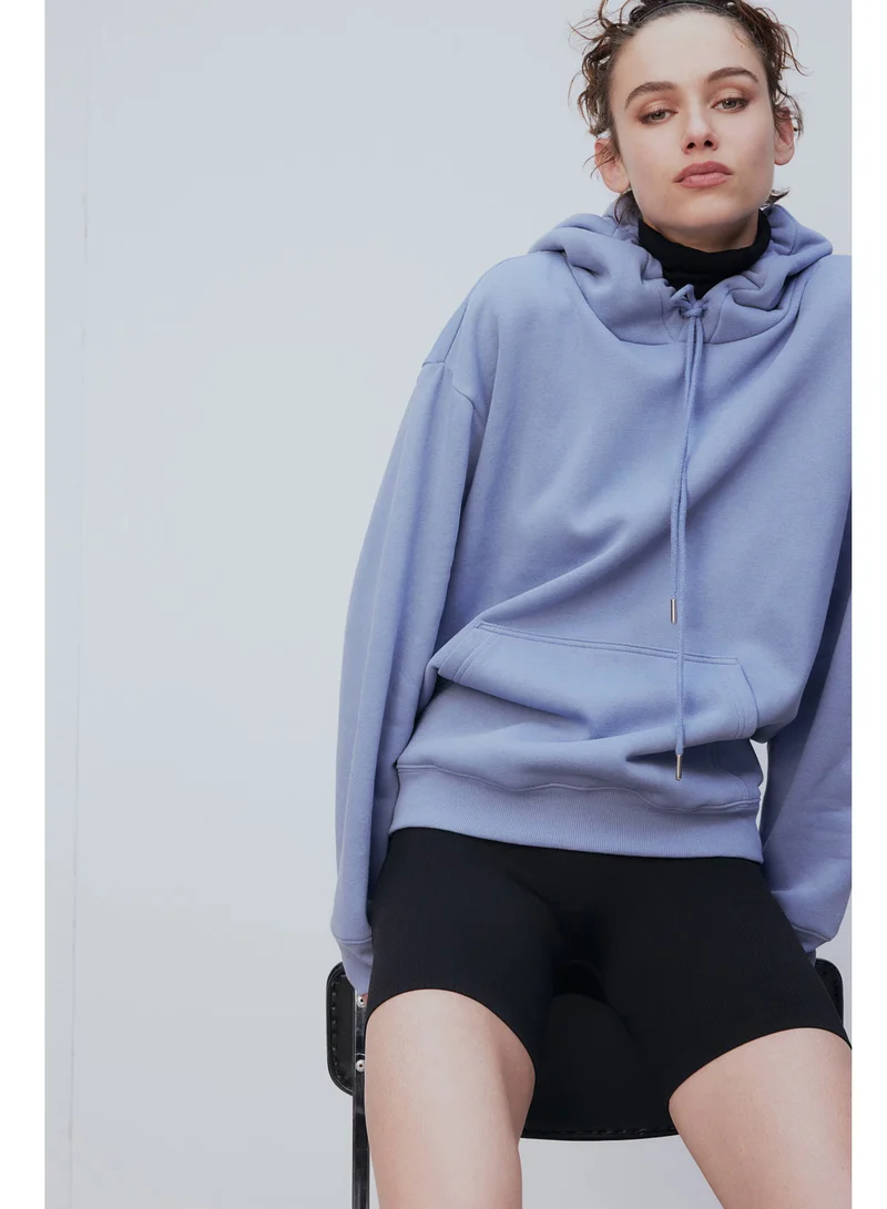 H&M Drawstring Knitted Hoodie